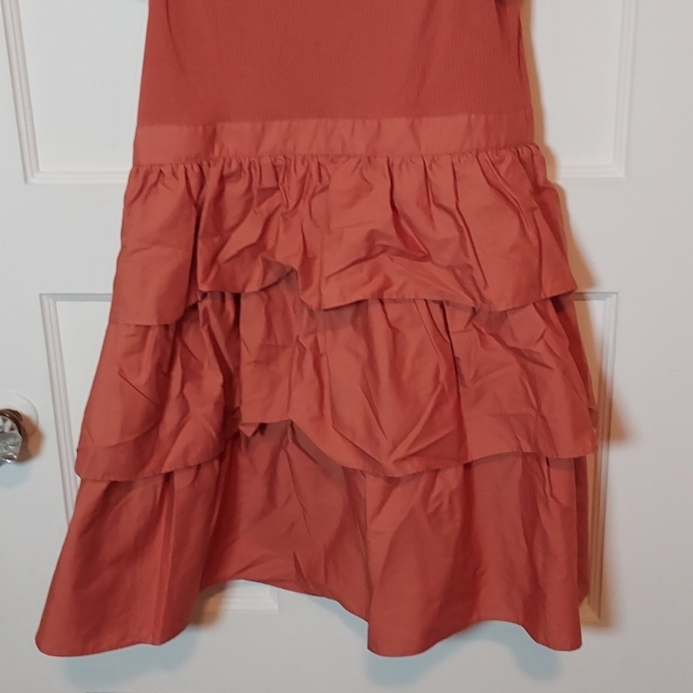 Ulla Johnson Hanna Tiered Ruffle Mini Dress Auburn - Picture 15 of 16
